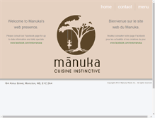 Tablet Screenshot of manukaresto.com
